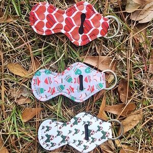 Chapstick Holder Keychain Set